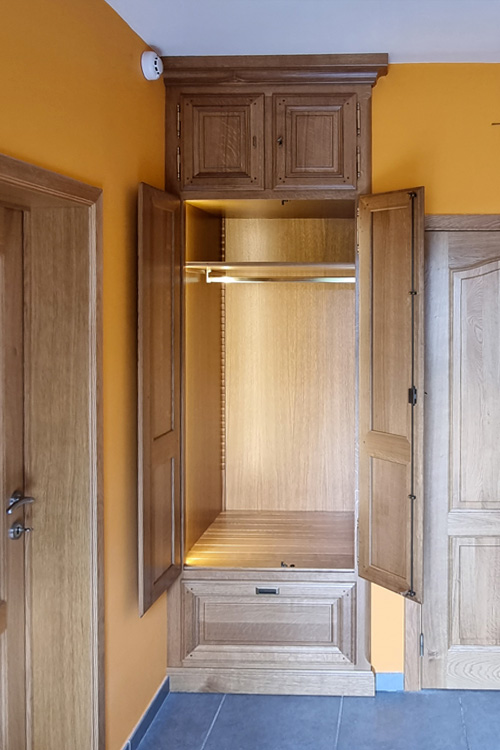 barbier vestiaire sur mesure restauration